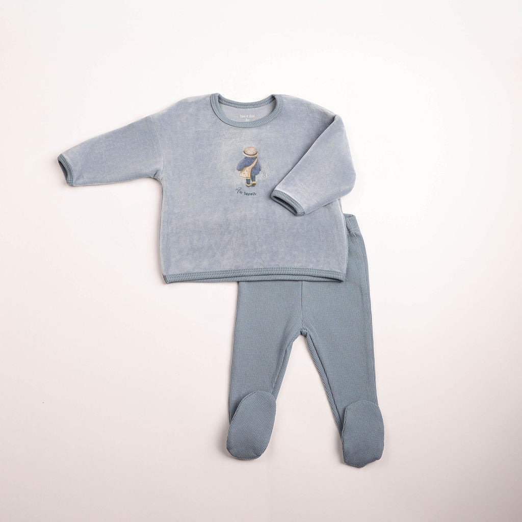 Au Revoir Two Piece - blue-horizon