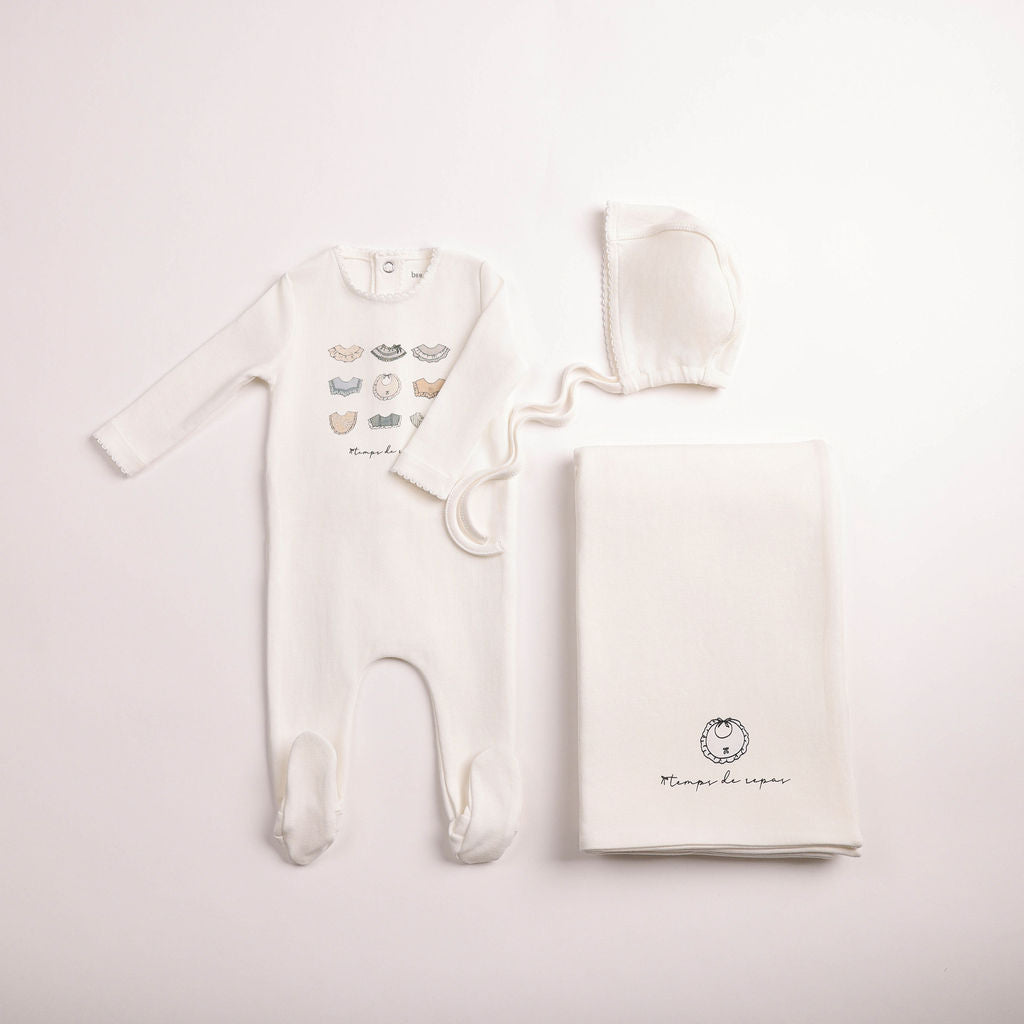 Bib Collection Footie - chalk-white-boys