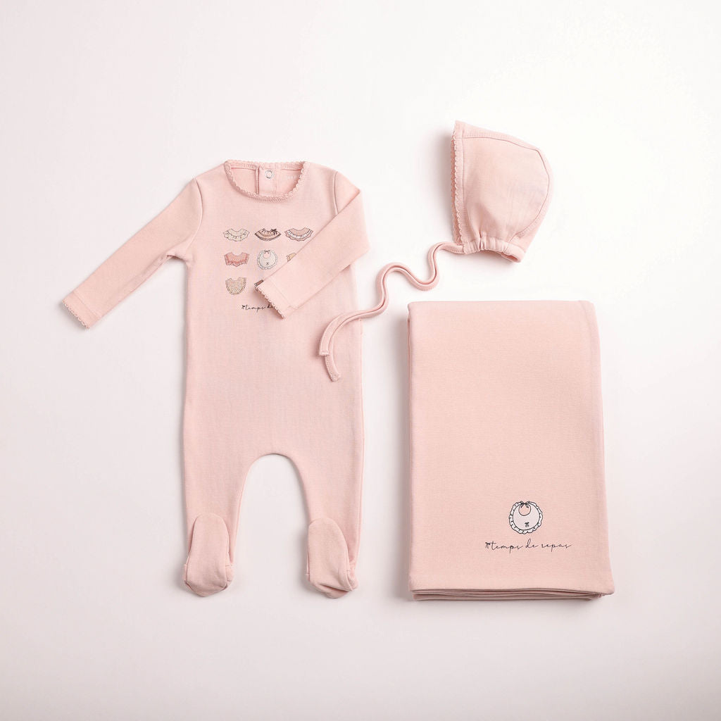 Bib Collection Footie - pearly-pink