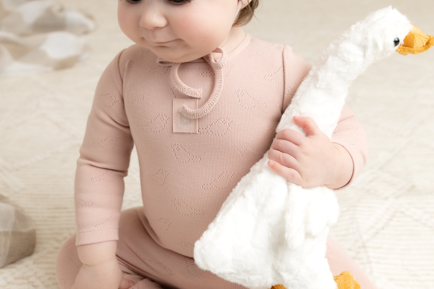 Bird Pointelle Footie