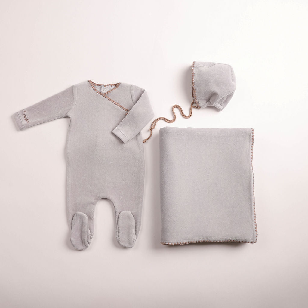 Classic Stitch Velour Footie - dusty-blue-2