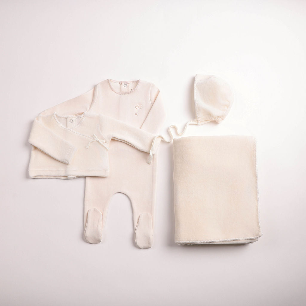 Classic Stitch Wrap Two Piece - linen