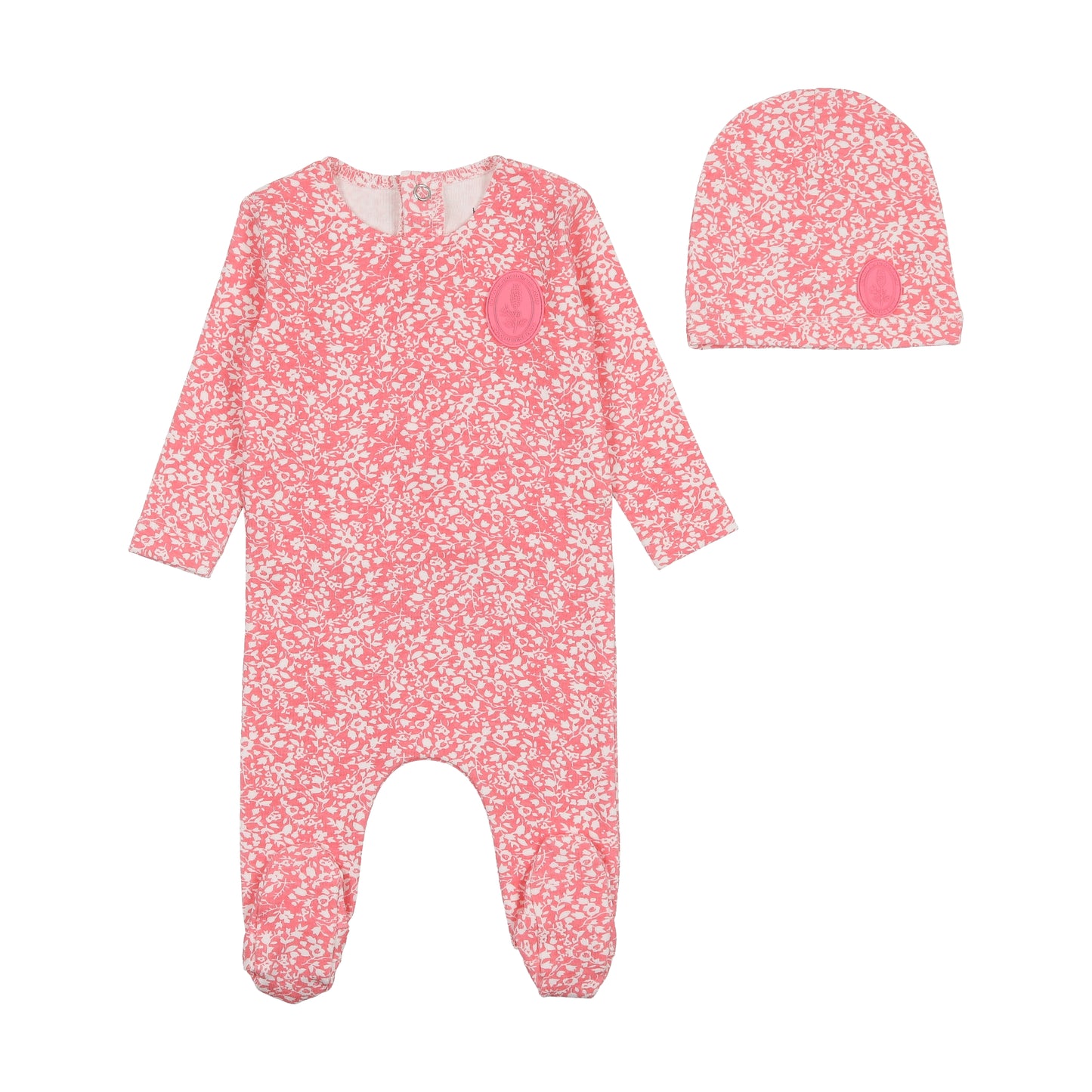 Floral Crest Footie
