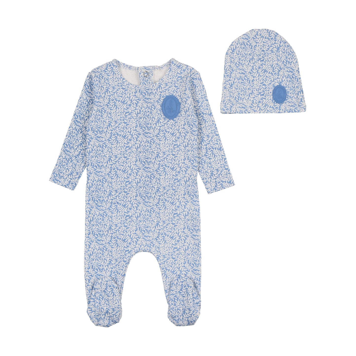 Floral Crest Footie