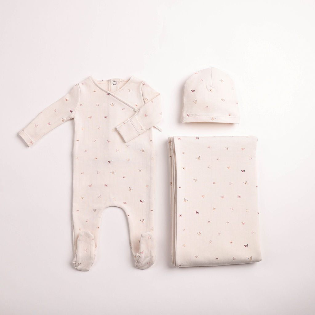 Flutter and Fly Footie - Ivory Girls