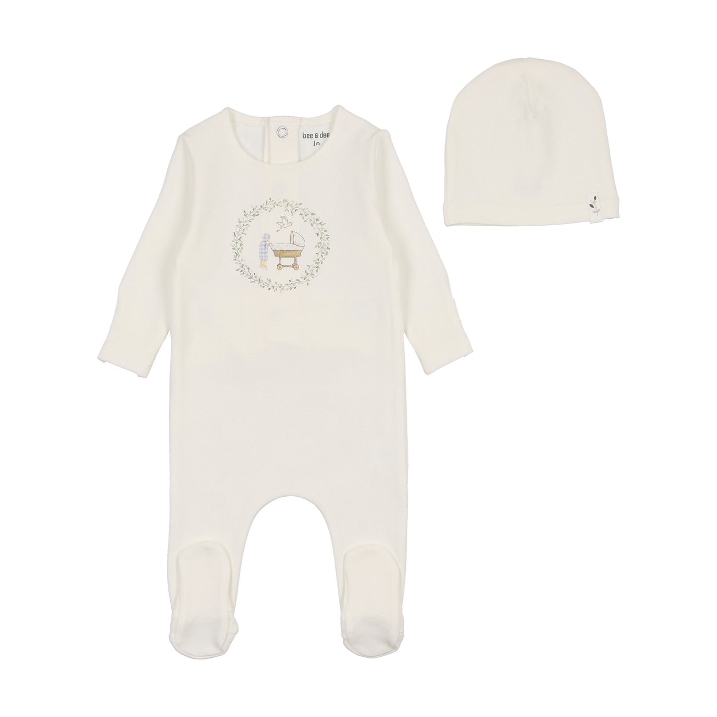 Gingham Cradle Footie