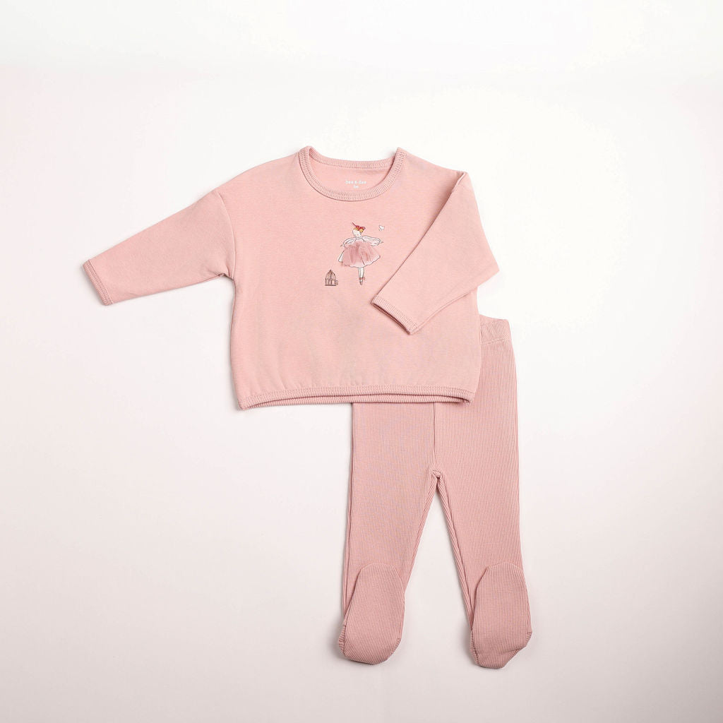 Kids in Sketch Outfit - caramel