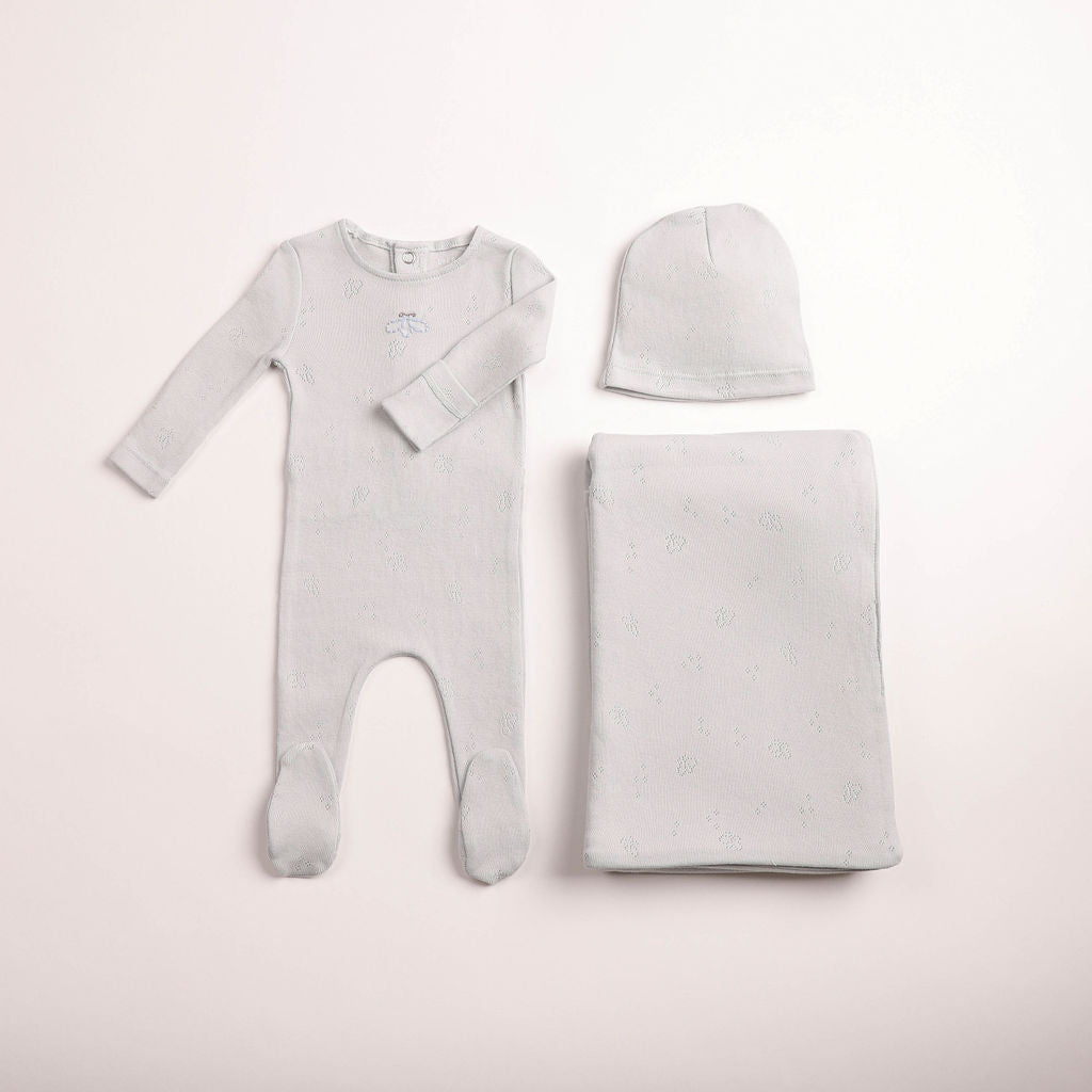 Little Wings Pointelle Footie - dusty-blue-2