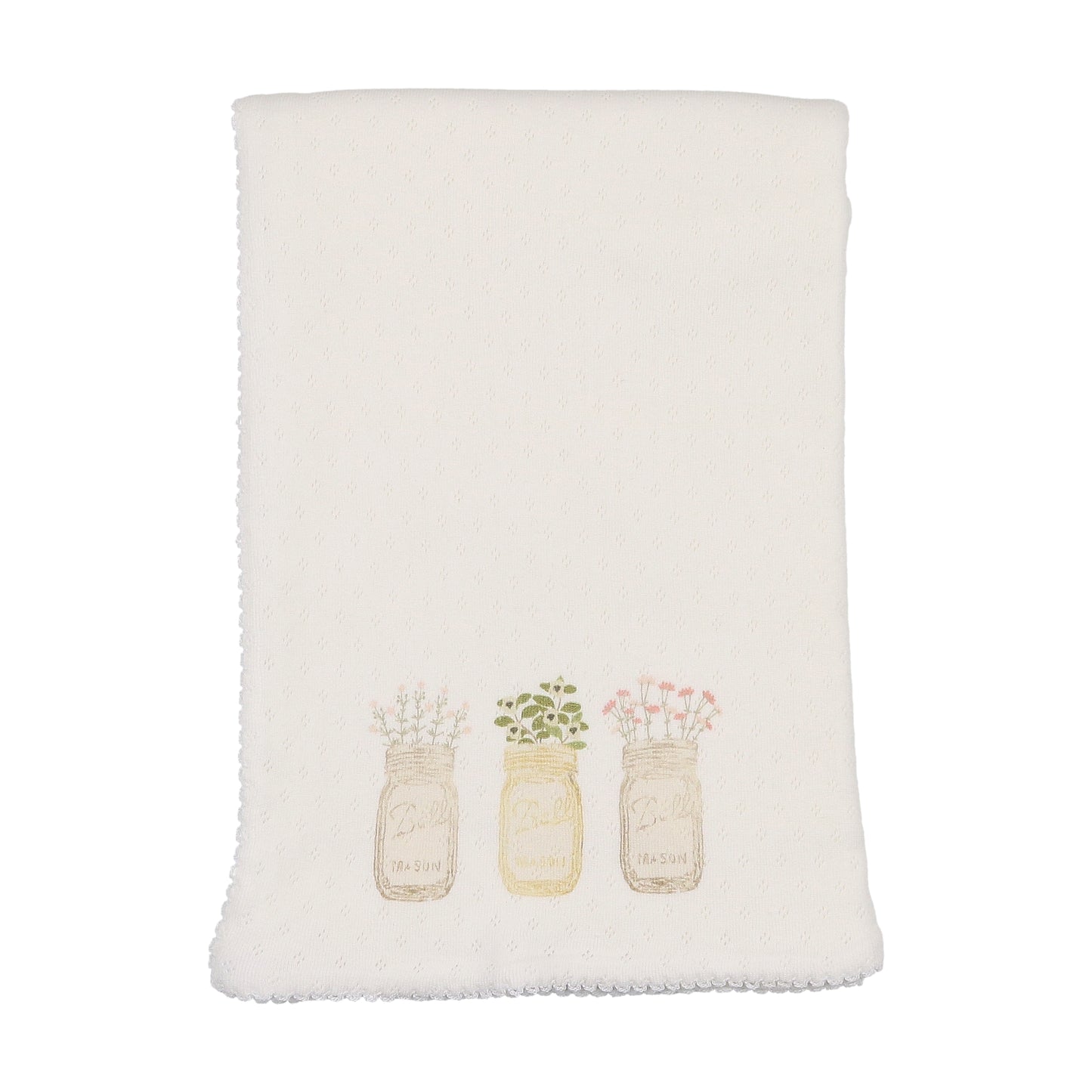 Mason Jars Print Blanket