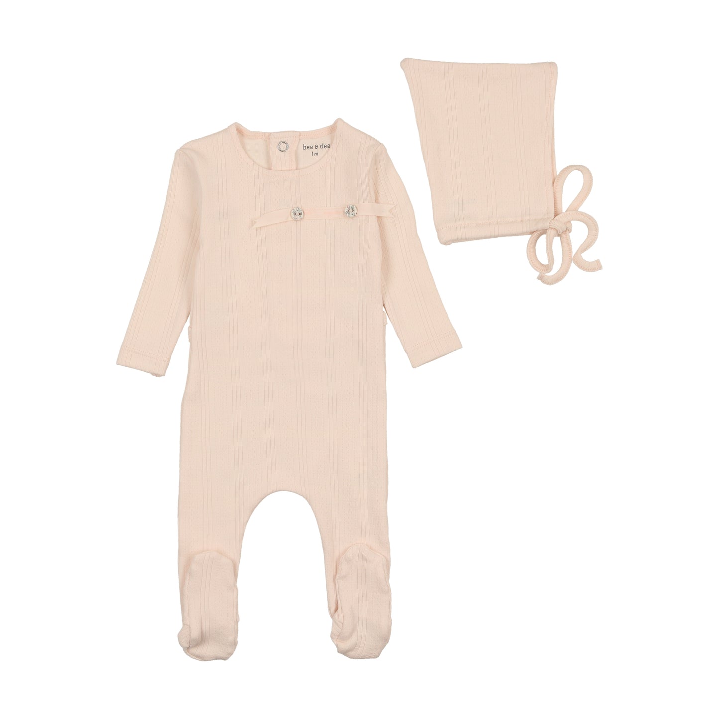 Organic Ditsy Pointelle Footie