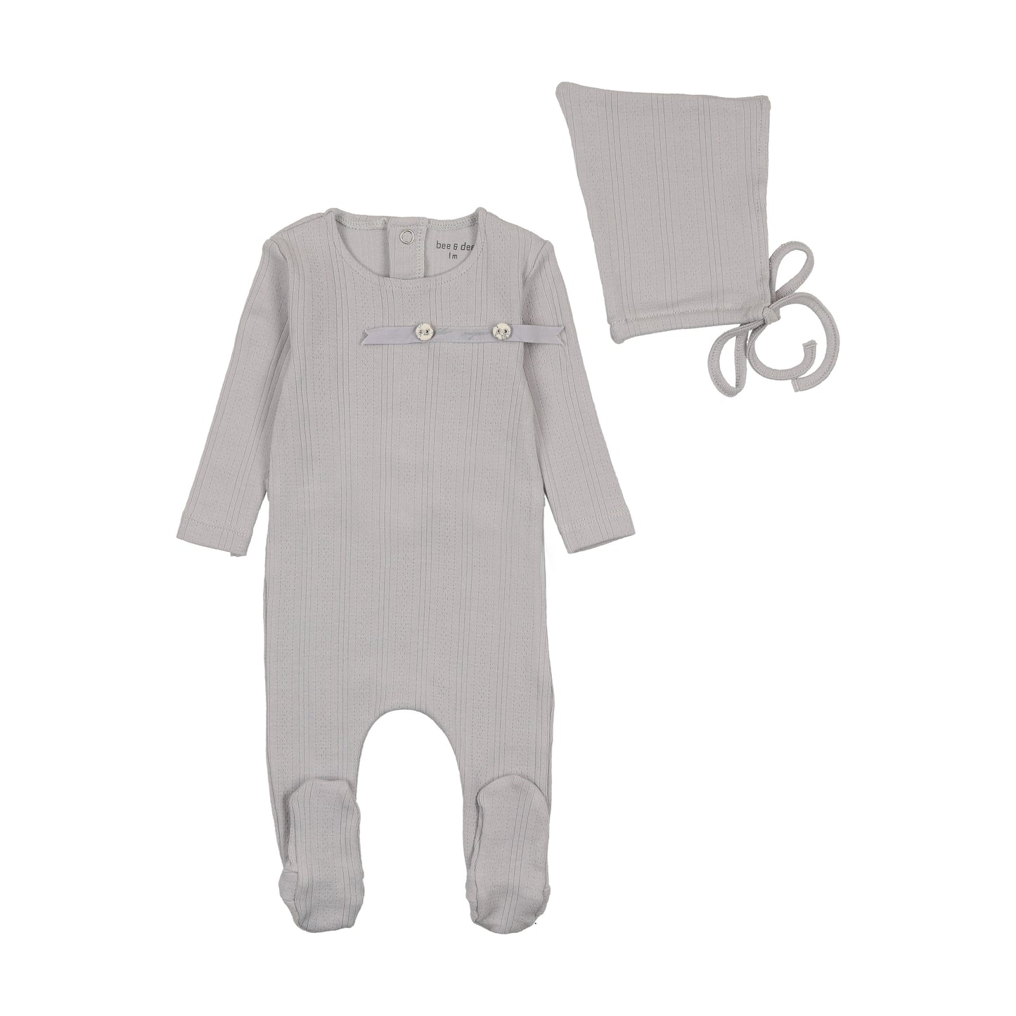 Organic Ditsy Pointelle Footie