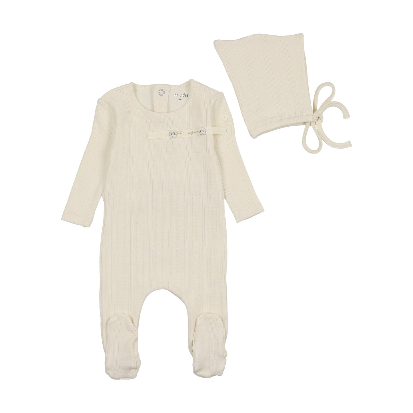 Organic Ditsy Pointelle Footie