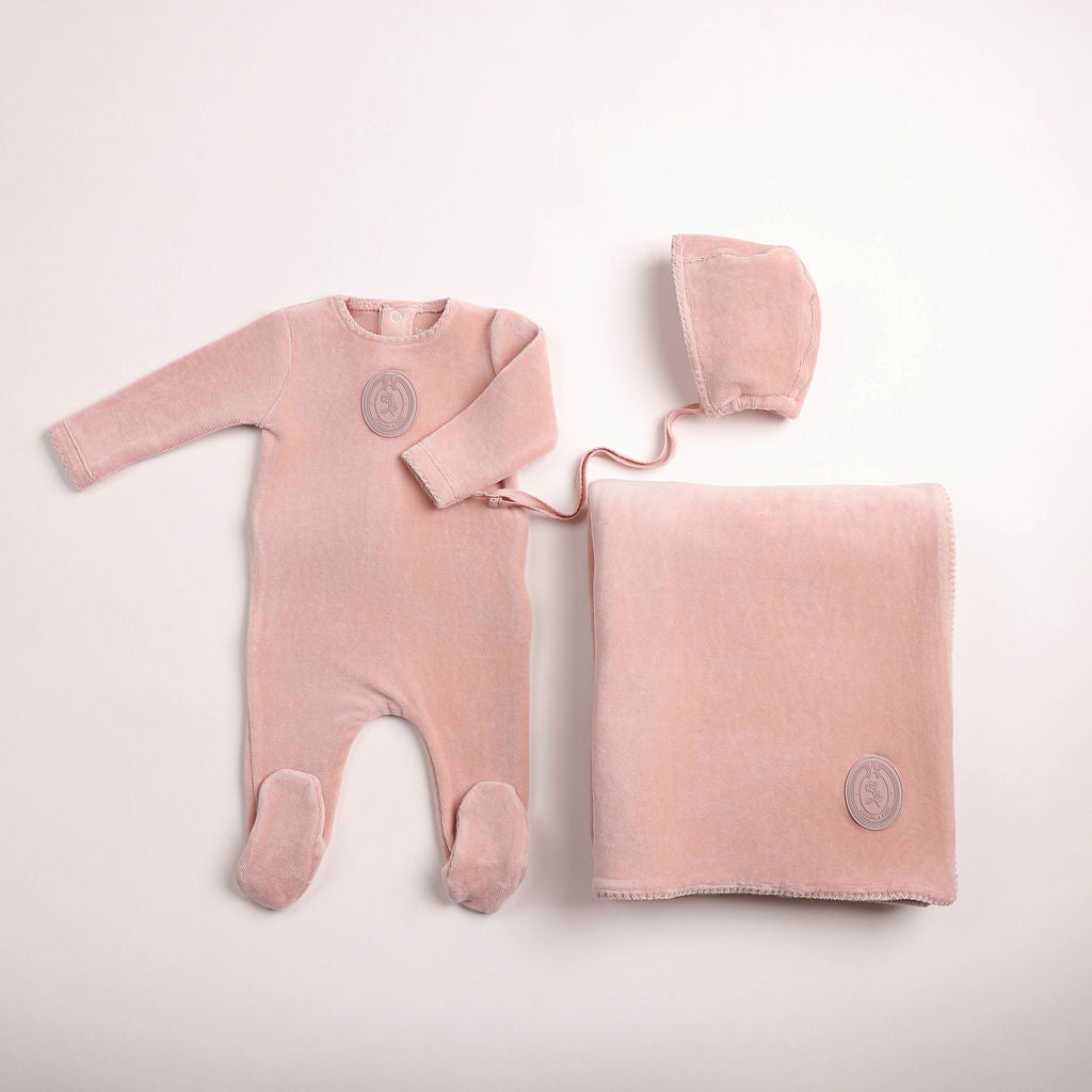 Plaquette Velour Footie - toffee