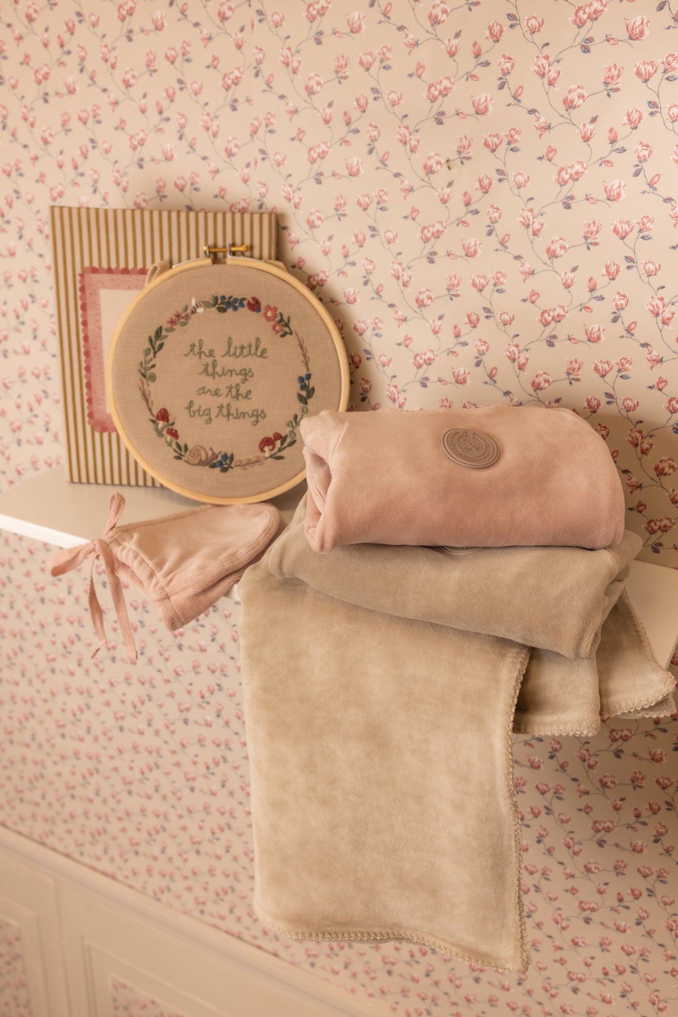 Plaquette Velour Layette - Nightshadow Blue