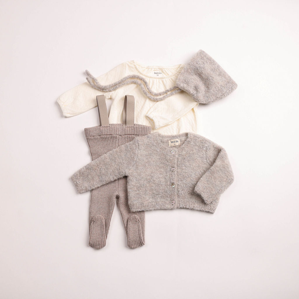 Textured Wool Ensemble - toasted-oat