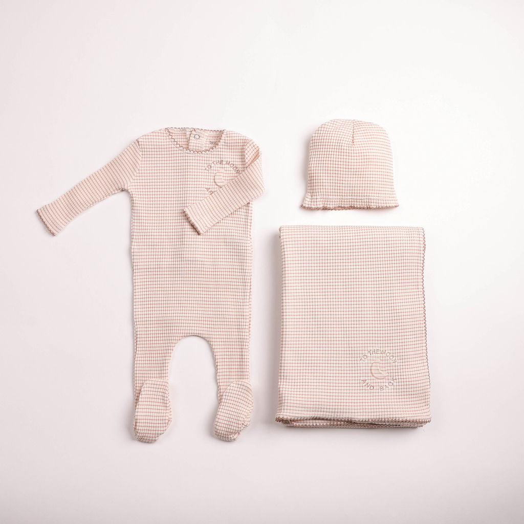 To the Moon Footie - ballerina-pink