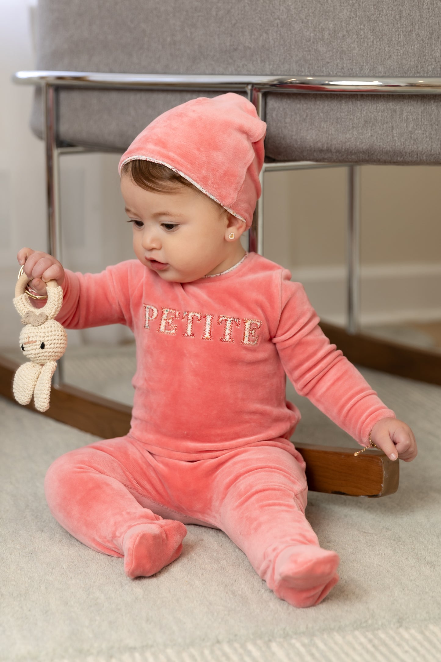 Velour Petite Footie