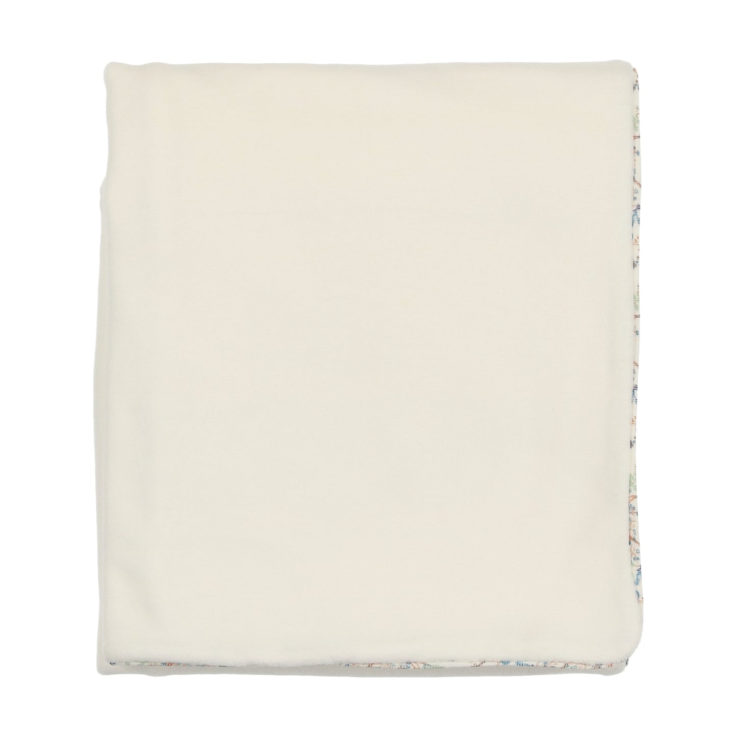Print Trimmed Velour Wrap Footie