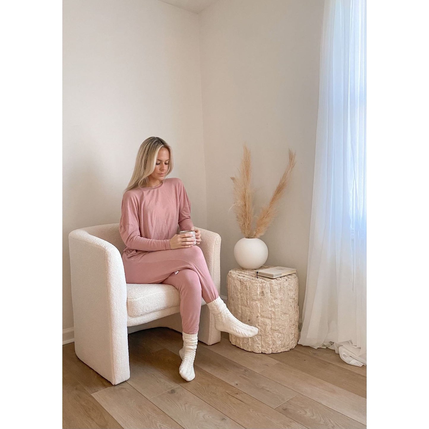 Dusty Pink Dolman Loungewear