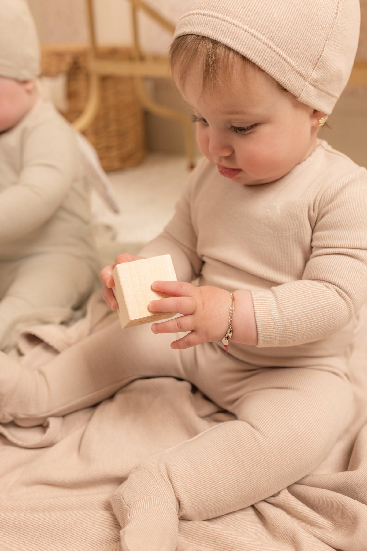 Snuggle Soft Footie - Heathered Blush