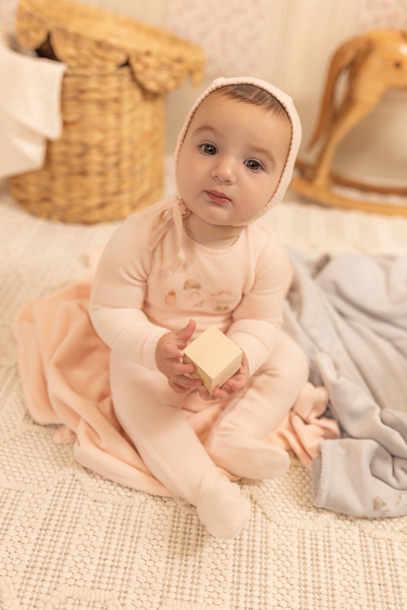 All Things Baby Velour Footie
