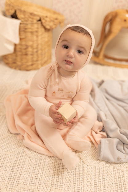 All Things Baby Velour Footie
