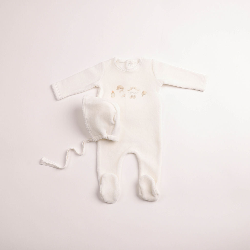 All Things Baby Velour Footie