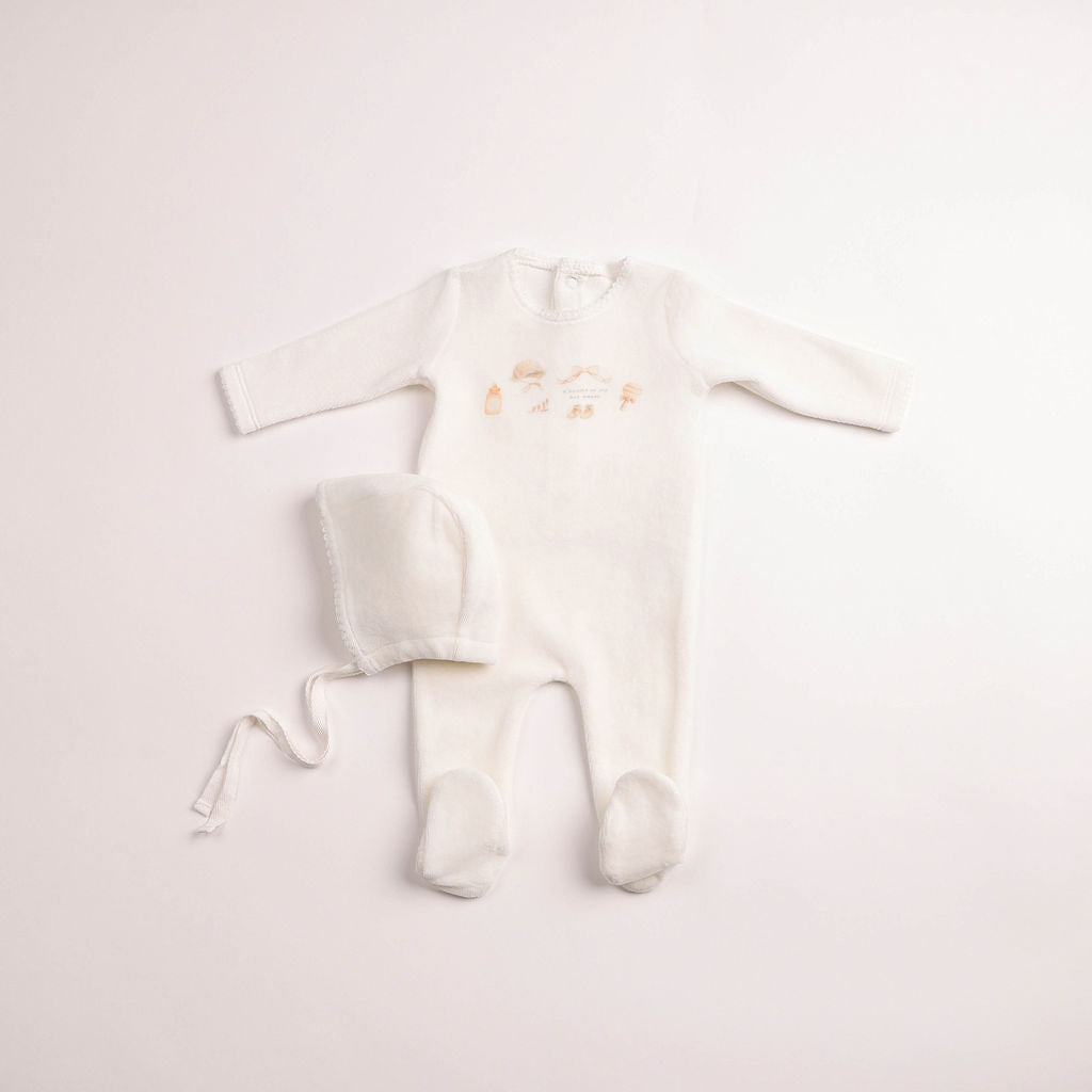 All Things Baby Velour Footie