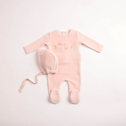 All Things Baby Velour Footie