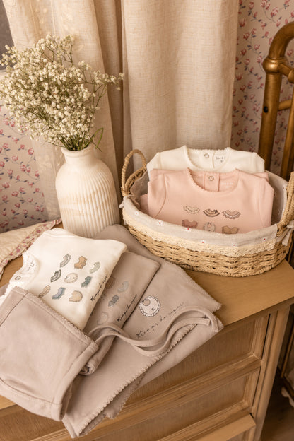 Bib Collection Footie - Coffee