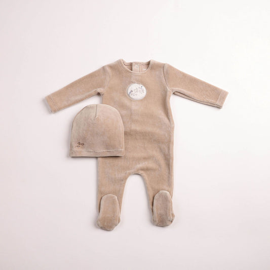 Birdie Branch Velour Footie