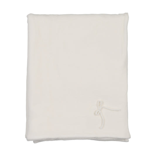 Bow Neck Velour Blanket