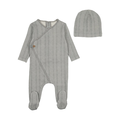 Cable Stitch Wrap Footie