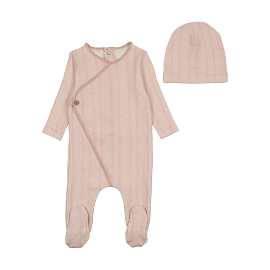 Cable Stitch Wrap Footie