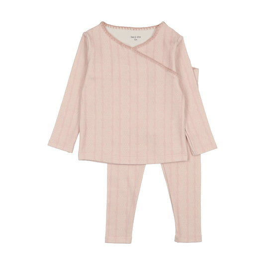Cable Stitch Wrap Loungewear