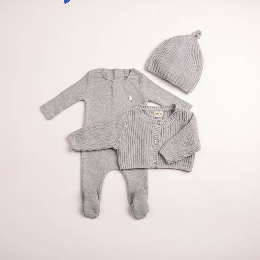 Chenille Cardigan Footie
