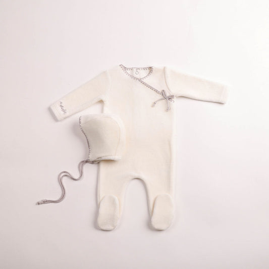 Classic Stitch Velour Footie