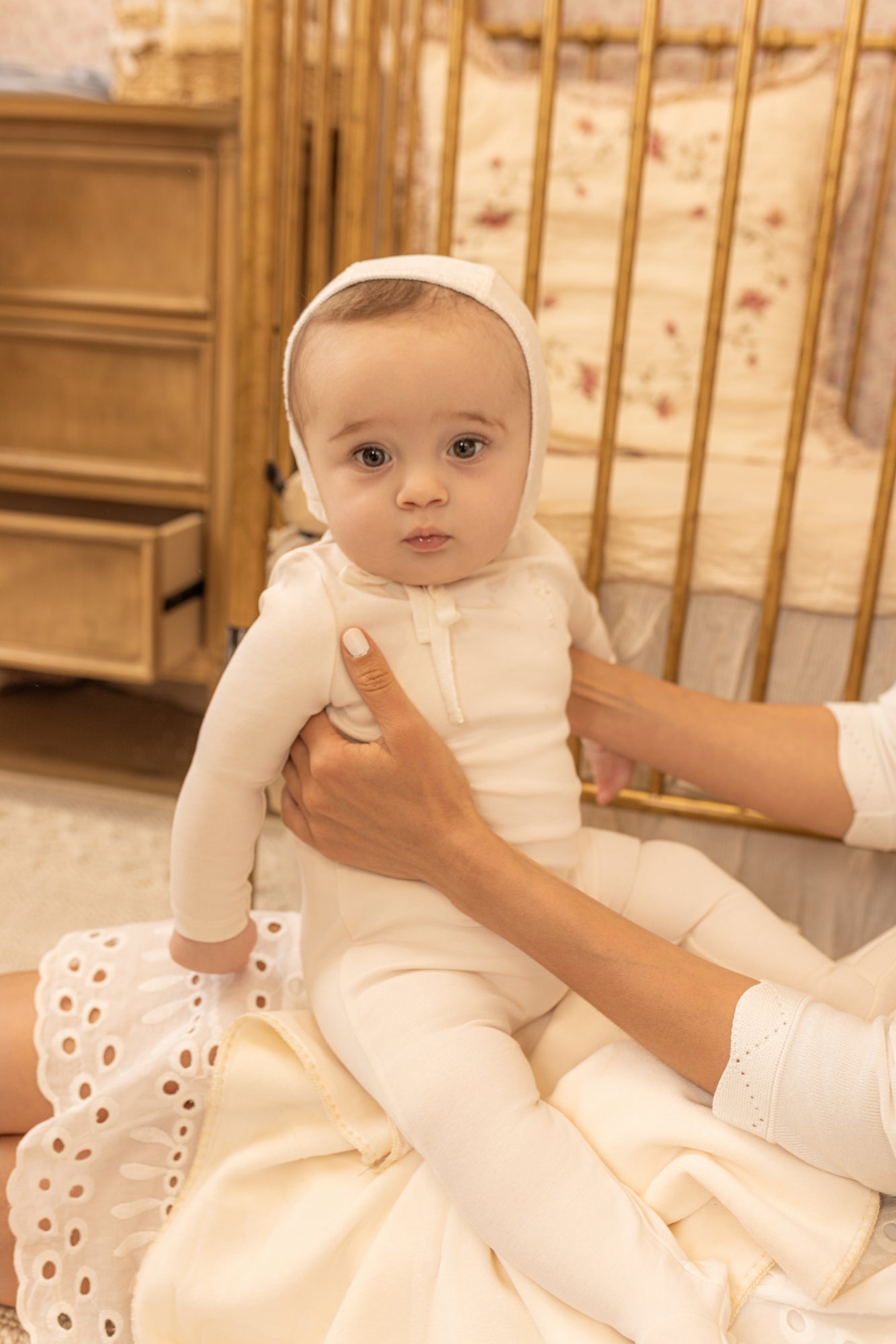 Classic Stitch Wrap Two Piece Layette - Blue Haze