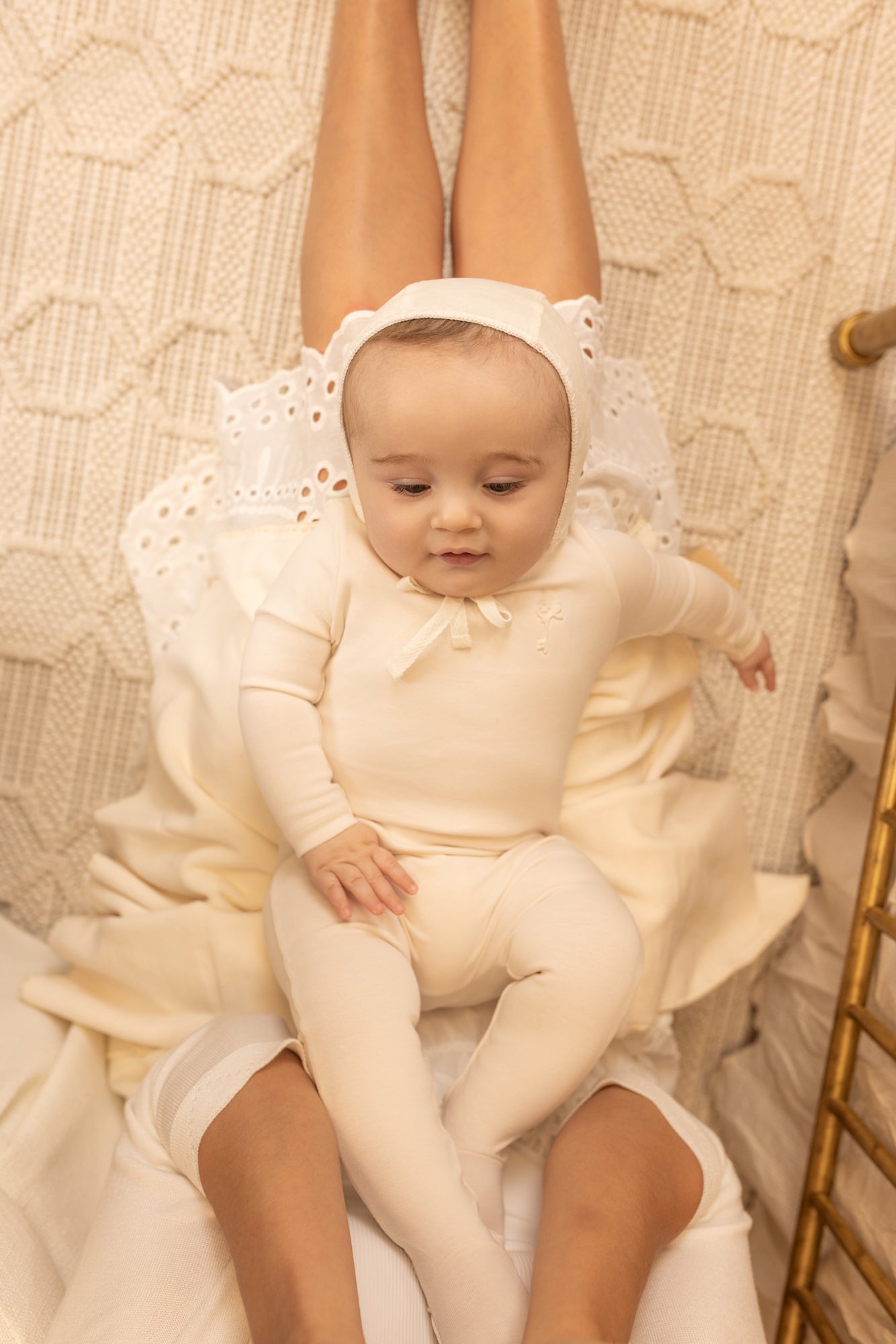 Classic Stitch Wrap Two Piece Layette - Blue Haze