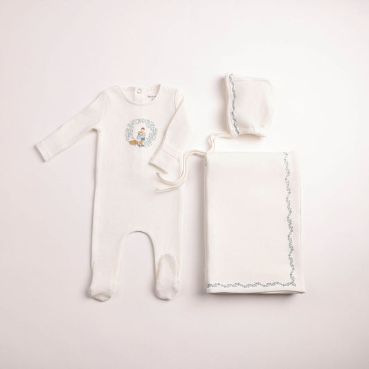 Cradle Scene Layette - Chalk White Boys