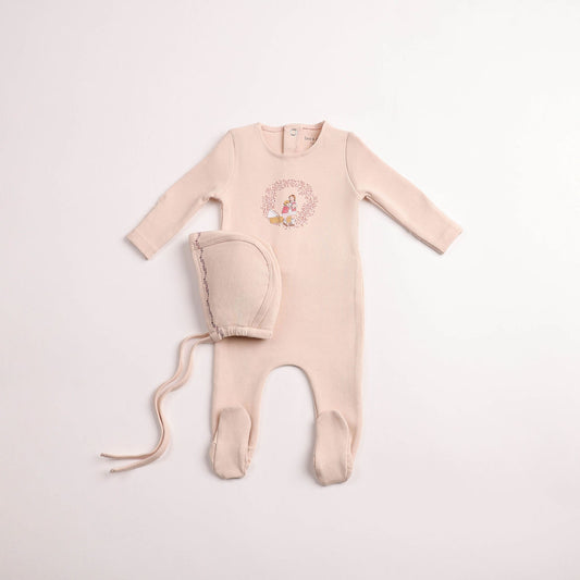 Cradle Scene Footie - Champagne Pink