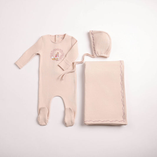 Cradle Scene Layette - Champagne Pink
