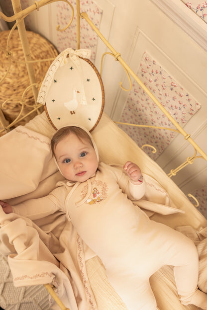 Cradle Scene Layette - Crisp Blue