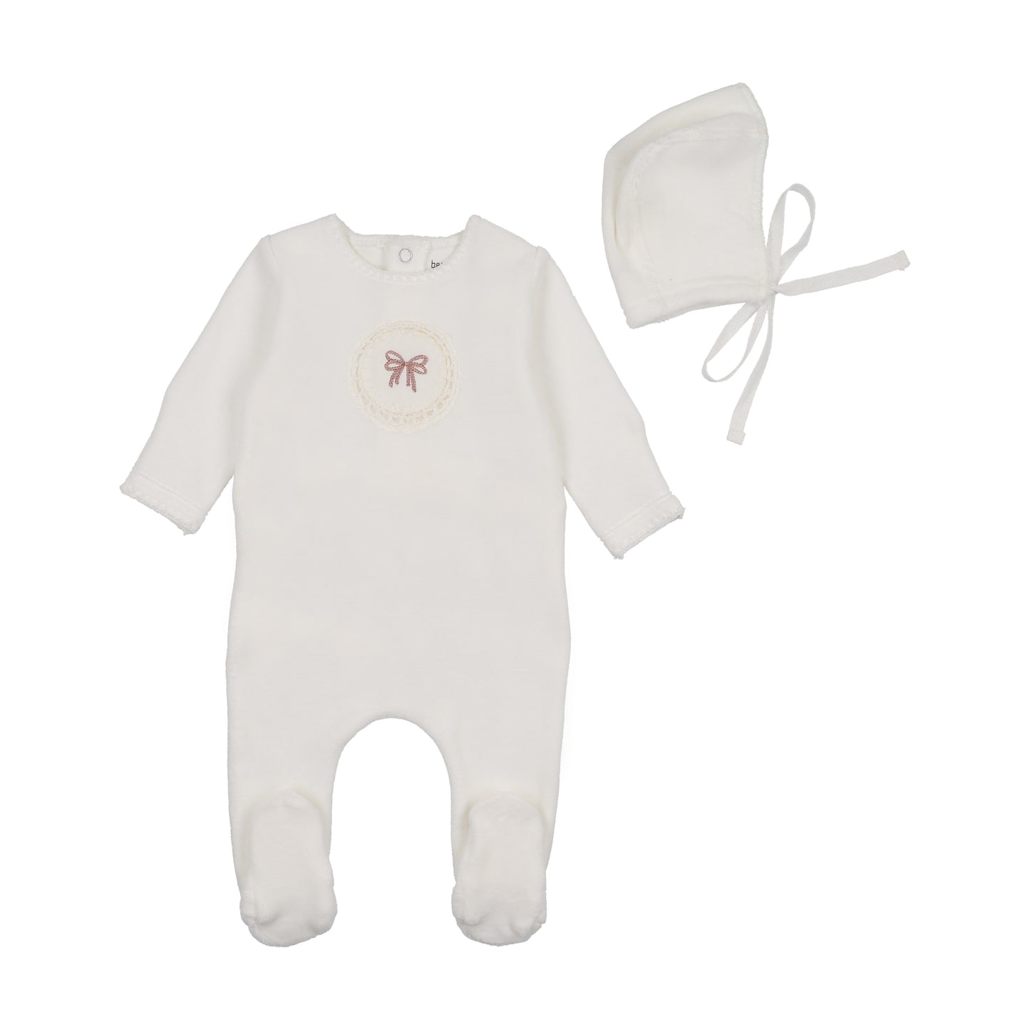 Crochette Velour Footie