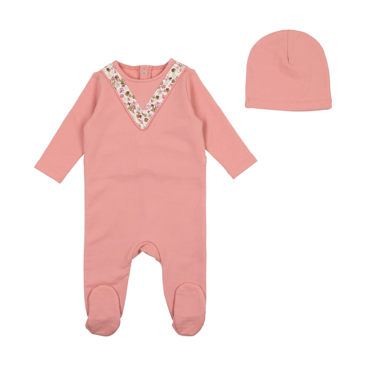 Ditsy V Sweatshirt Footie