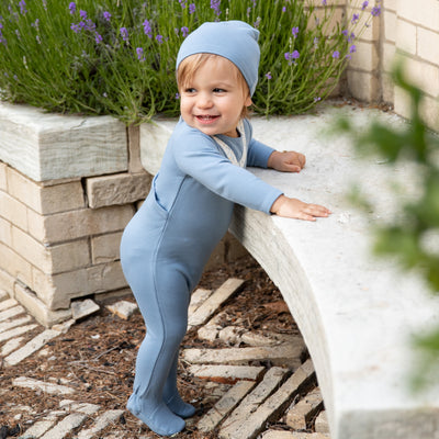 Ditsy V Sweatshirt Footie
