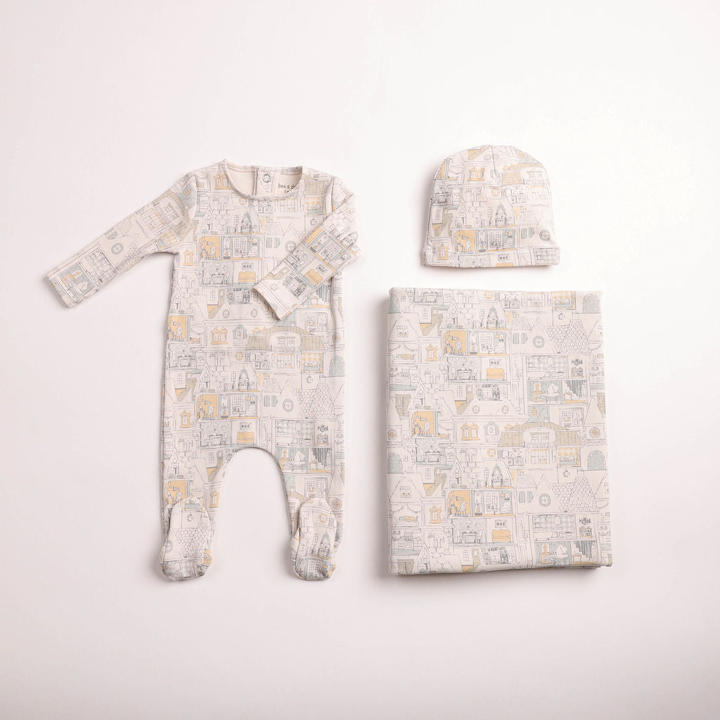 Dollhouse Print Footie