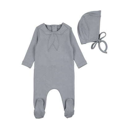 Embossed Collar Footie