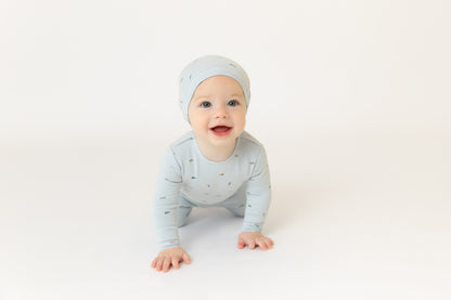 Flag/Bow Print Footie