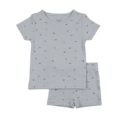 Flag/Bow Print 2 Piece